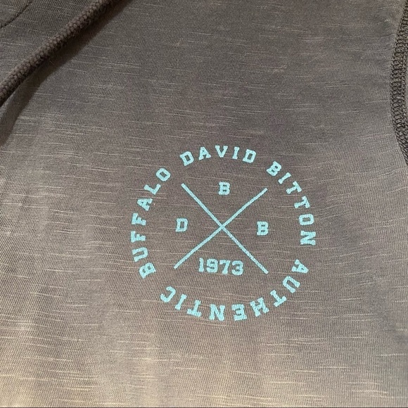 Buffalo David Bitton Ombré Hoodie Top Beach Surfer Size Small - Picture 4 of 9